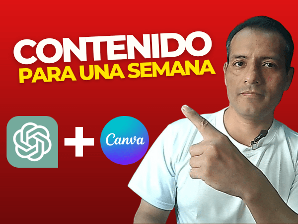 ⚙🦾 Crear CONTENIDO para una SEMANA con Canva y Chat GPT (Canva ai) | Juan Lima
