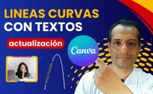 Crea LINEAS 🔲 ⭕ CURVAS con texto en 🔵 CANVA [actualización] | Juan Lima