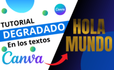 TUTORIAL de COMO HACER โ๏ธ TEXTO GRADIENTE EN ๐ต CANVA Fร cil y Rร pido